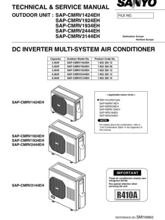 Sanyo Air Conditioner Service Manual 42
