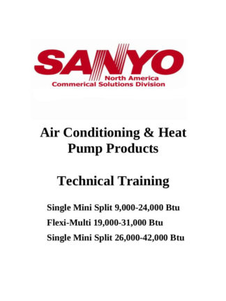 Sanyo Air Conditioner Service Manual 48