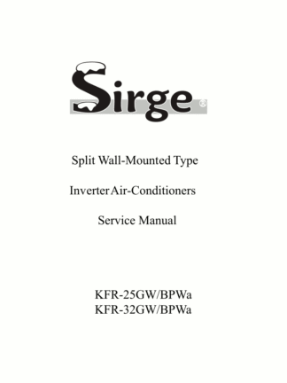 Sirge Air Conditioner Service Manual 01
