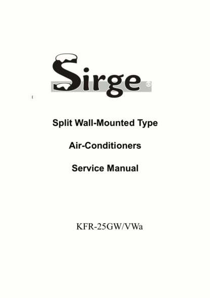 Sirge Air Conditioner Service Manual 03