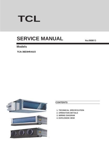 TCL Air Conditioner Service Manual 01