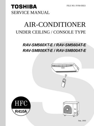 Toshiba Air Conditioner Service Manual 03