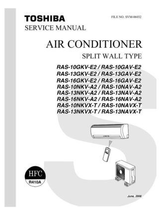 Toshiba Air Conditioner Service Manual 08