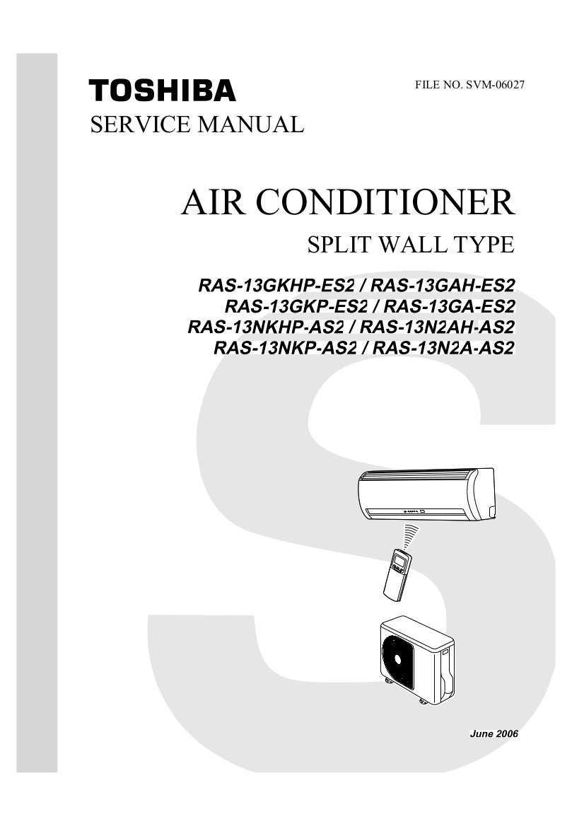 Toshiba Air Conditioner Service Manuals