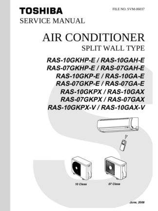 Toshiba Air Conditioner Service Manual 10