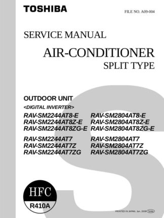 Toshiba Air Conditioner Service Manual 16
