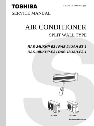 Toshiba Air Conditioner Service Manual 18