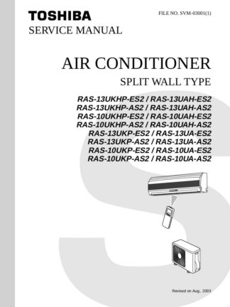 Toshiba Air Conditioner Service Manual 20