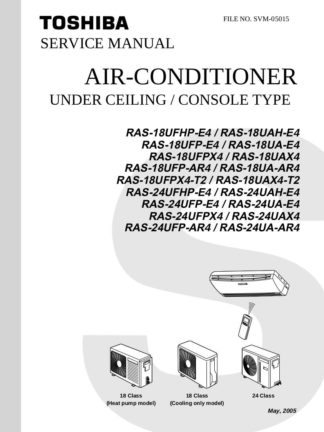 Toshiba Air Conditioner Service Manual 24