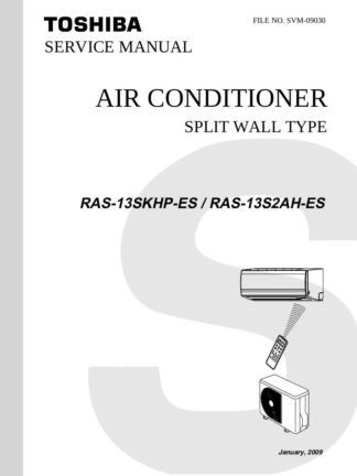 Toshiba Air Conditioner Service Manual 30