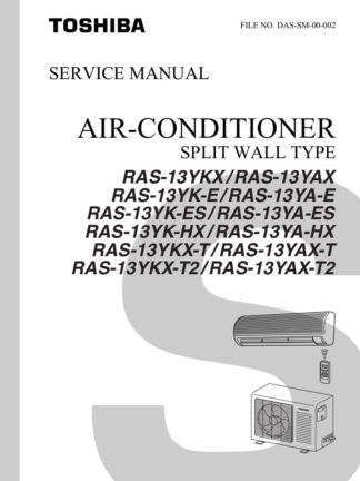 Toshiba Air Conditioner Service Manual 33