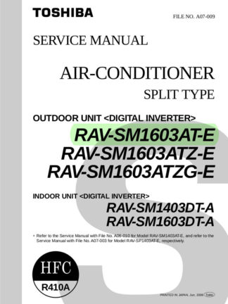 Toshiba Air Conditioner Service Manual 35