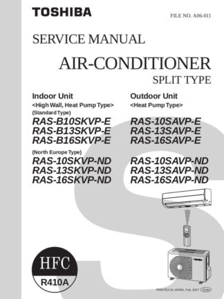 Toshiba Air Conditioner Service Manual 40