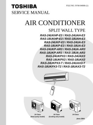 Toshiba Air Conditioner Service Manual 44