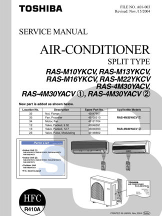 Toshiba Air Conditioner Service Manual 46