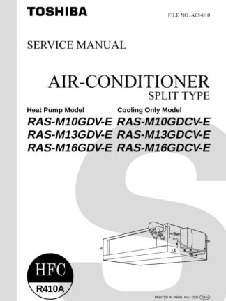 Toshiba Air Conditioner Service Manual 52