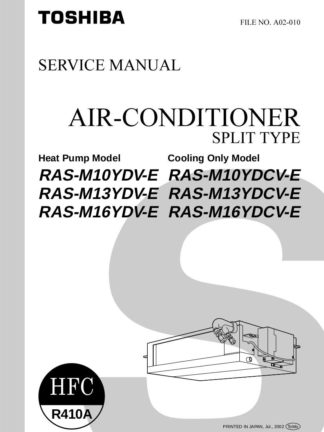 Toshiba Air Conditioner Service Manual 53