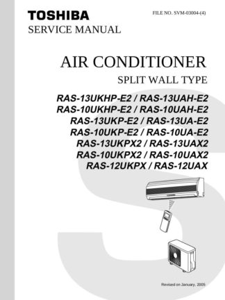 Toshiba Air Conditioner Service Manual 55