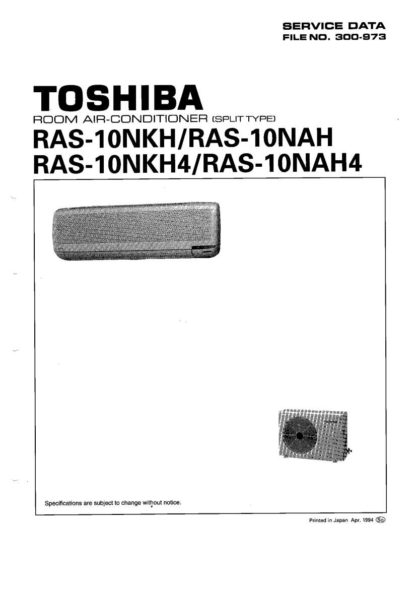 Toshiba Air Conditioner Service Manual 58