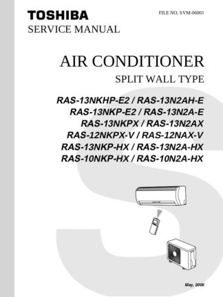 Toshiba Air Conditioner Service Manual 61