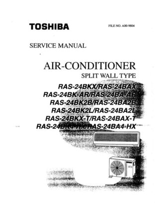 Toshiba Air Conditioner Service Manual 68