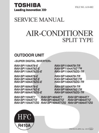 Toshiba Air Conditioner Service Manual 74
