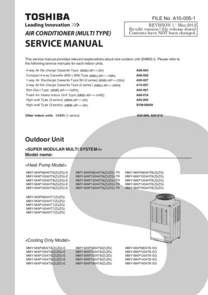 Toshiba Air Conditioner Service Manual 76