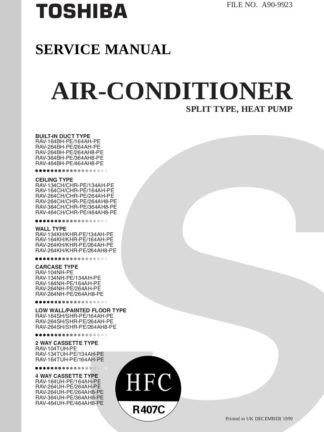 Toshiba Air Conditioner Service Manual 81