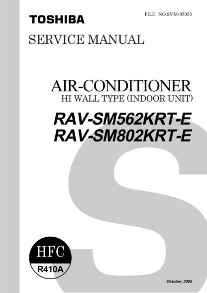 Toshiba Air Conditioner Service Manual 86
