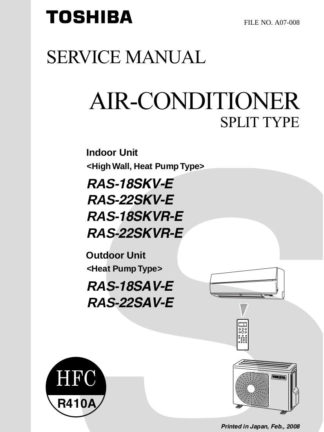 Toshiba Air Conditioner Service Manual 90