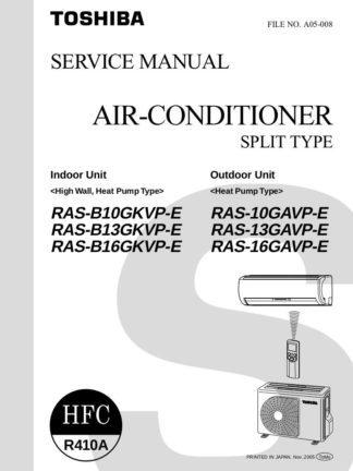 Toshiba Air Conditioner Service Manual 69