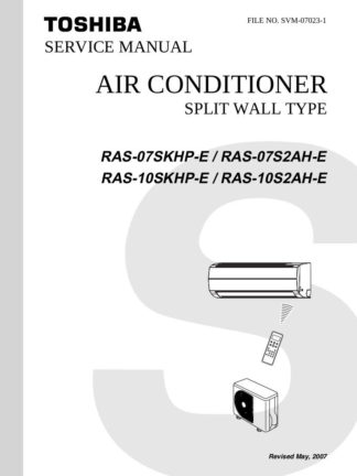 Toshiba Air Conditioner Service Manual 94