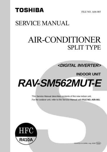 Toshiba Air Conditioner Service Manual 96