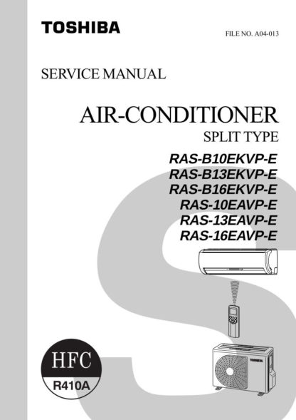 Toshiba Air Conditioner Service Manual 99