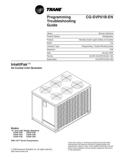 Trane Air Conditioner Service Manual 03