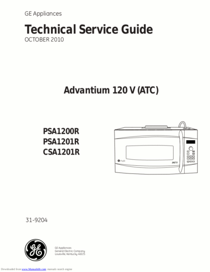 GE Microwave Oven Service Manual 07