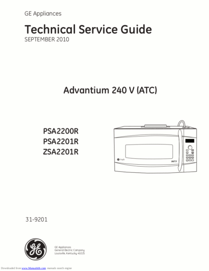 GE Microwave Oven Service Manual 08