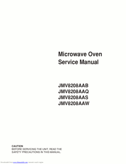 Jenn-Air Microwave Oven Service Manual 07