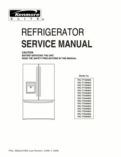 Kenmore Refrigerator Service Manual 03