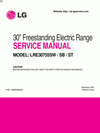 LG Range Service Manual 04