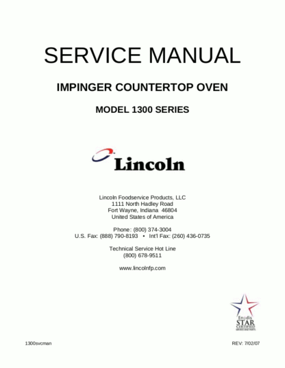 Lincoln Food Warmer Service Manual 02