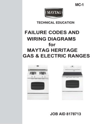 Maytag Failure Codes and Wiring Diagrams