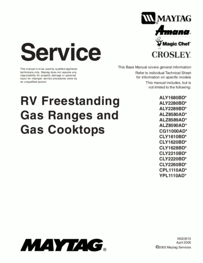 Maytag Food Warmer Service Manual 07