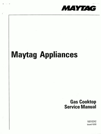 Maytag Food Warmer Service Manual 24
