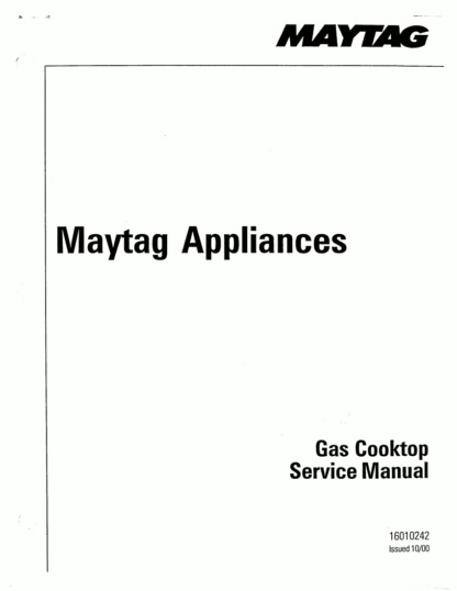 Maytag Food Warmer Service Manual 24