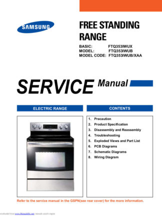 Samsung Range Service Manual 02