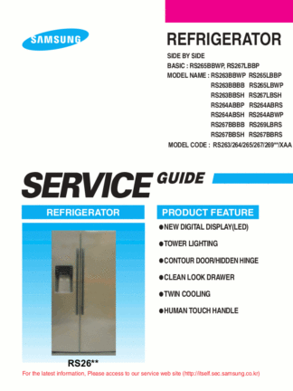Samsung Refrigerator Service Manual 14