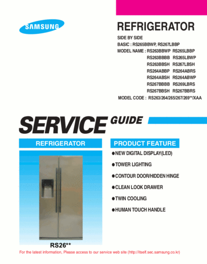 Samsung Refrigerator Service Manual 14