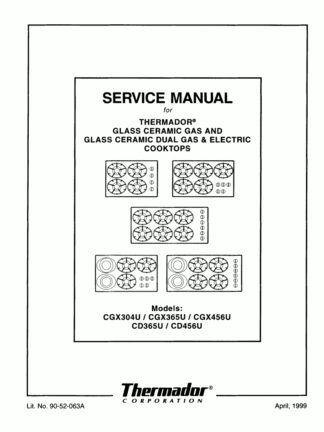 Thermador Food Warmer Service Manual 04