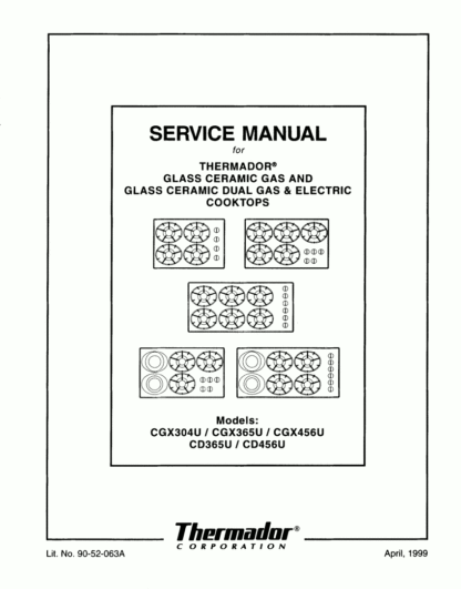 Thermador Food Warmer Service Manual 04